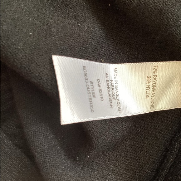 Rickis black duster cardigan. - Picture 6 of 8